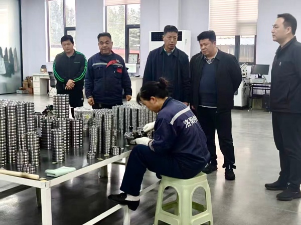 縣紀委書記蒞臨中大精密軸承考察指導 賦能企業高質量發展